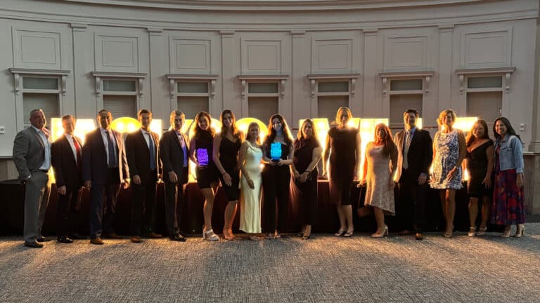 Florida Eye Specialists team photo at Bold City Best Gala