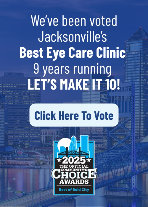 Vote for Florida Eye Specialists as Bold City's Best Eye Care Clinic. Click here to Vote today!