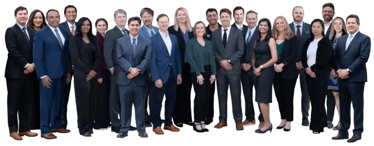 Florida Eye Specialists stand and smile as a group