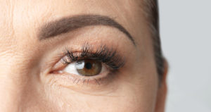 Beautiful Older Woman, Close Up Of Eye